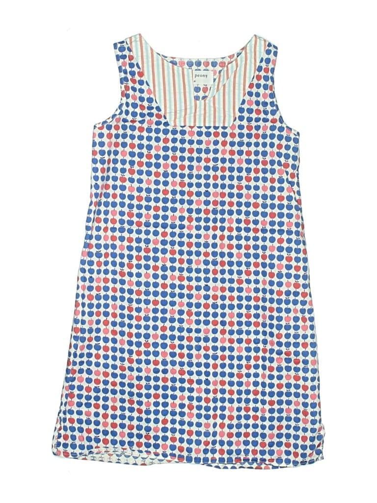 Pre-owned Petit Peony Kids' Dress In Blue