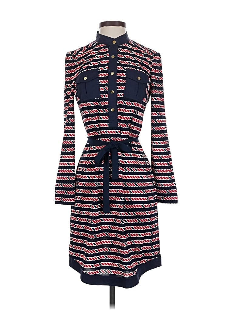 Pre-owned Tory Burch Casual Dress In Blue