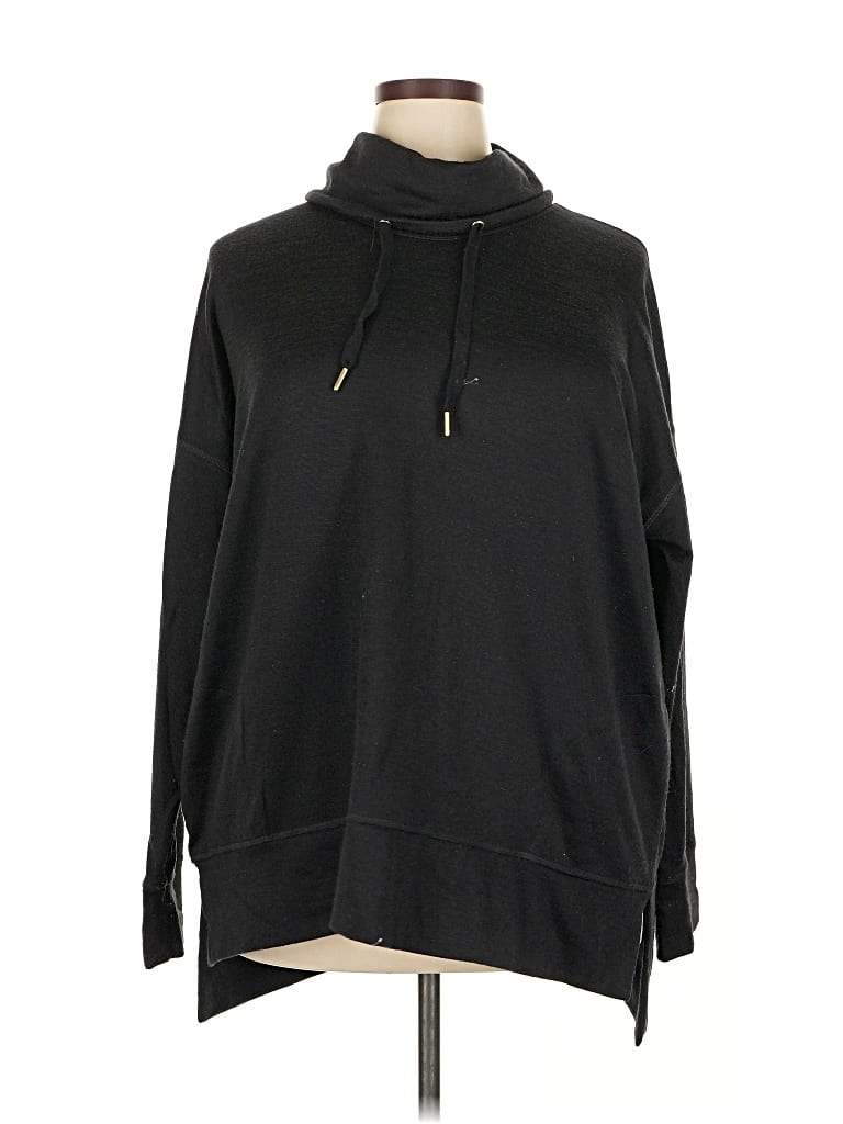 Pre-owned Active By Old Navy Pullover Hoodie In Black