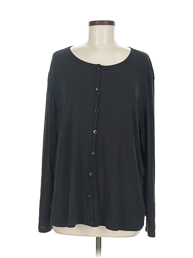 Pre-owned Assorted Brands Cardigan Sweater In Black