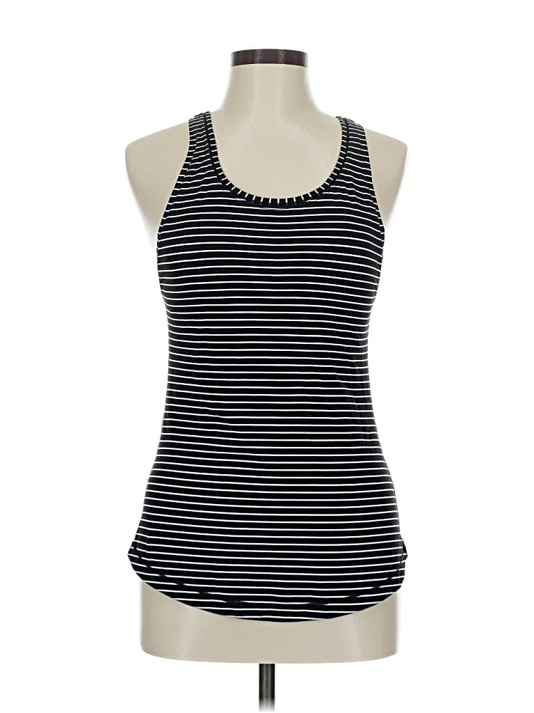 Pre-owned Lululemon Athletica Tank Top Black Halter Neckline Tops