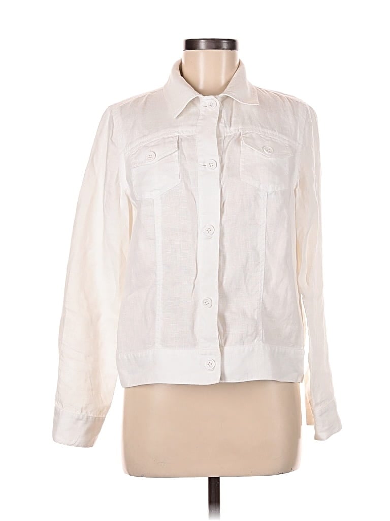Pre-owned Liz Claiborne Jacket In White