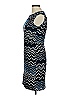 En Focus Studio Chevron-herringbone Blue Cocktail Dress Size 6 - photo 5