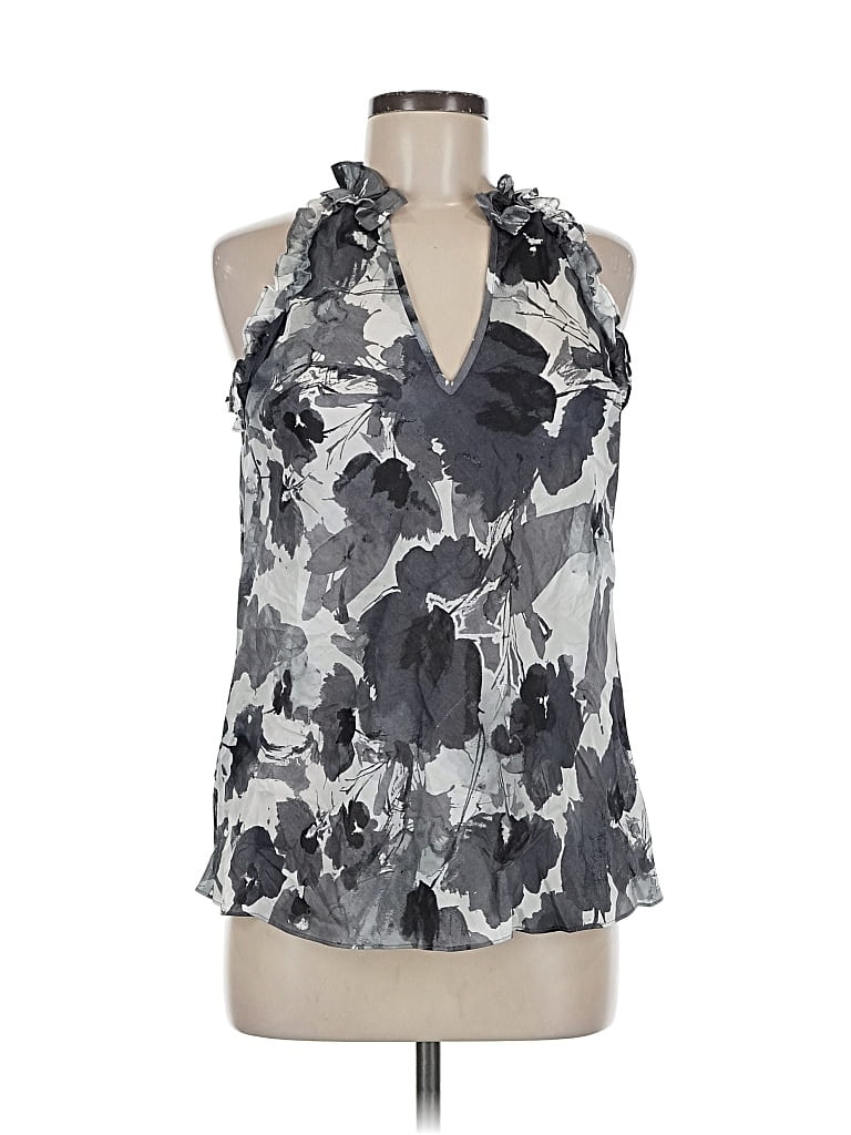 Pre-owned Express Sleeveless Blouse In Gray