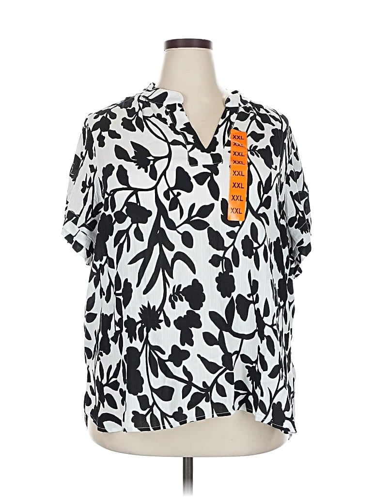 Pre-owned Well Worn Short Sleeve Polo Shirt In White