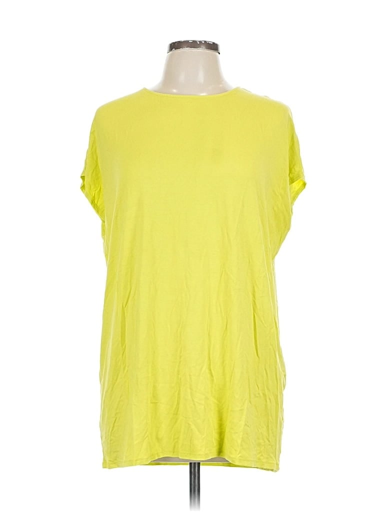 Pre-owned Chico's Short Sleeve T-shirt In Yellow