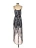 Lush 100% Polyester Paisley Blue Cocktail Dress Size XS - photo 2