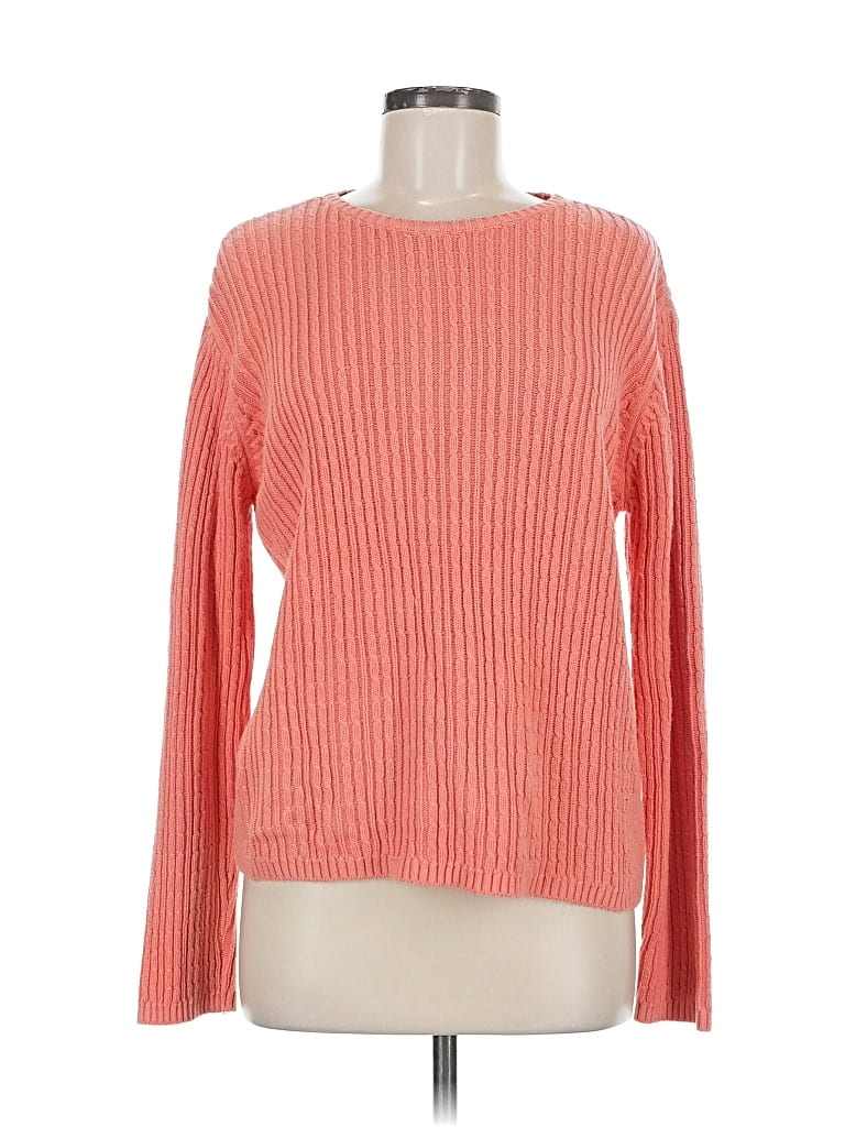 Pre-owned Talbots Pullover Sweater In Orange