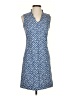 J. McLaughlin Argyle Blue Casual Dress Size 0 - photo 1