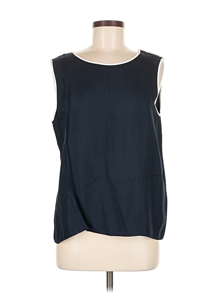 Banana Republic Sleeveless Blouse In Blue