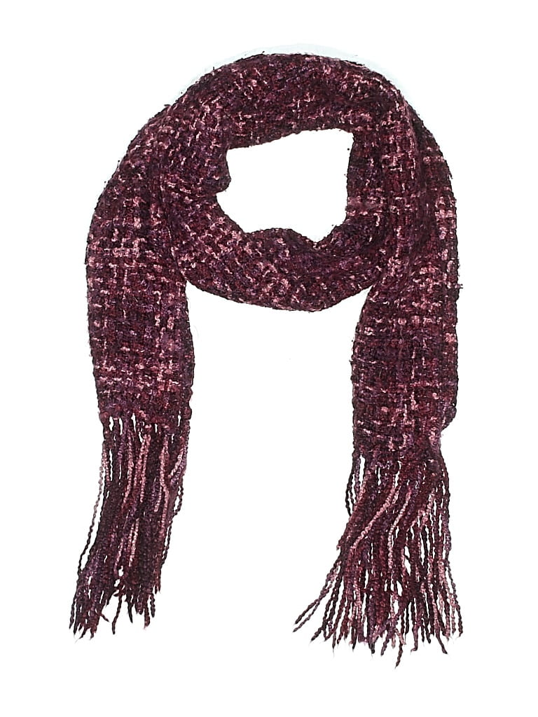 Pre-owned Unbranded Scarf In Burgundy