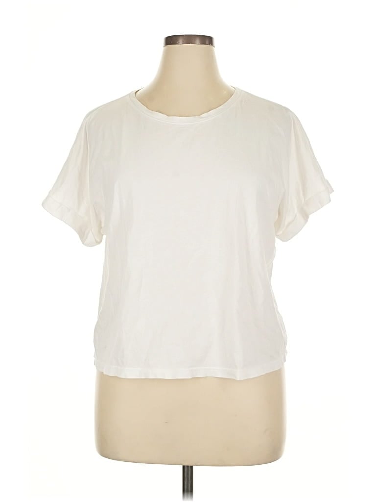 Pre-owned Gap Short Sleeve T-shirt In White