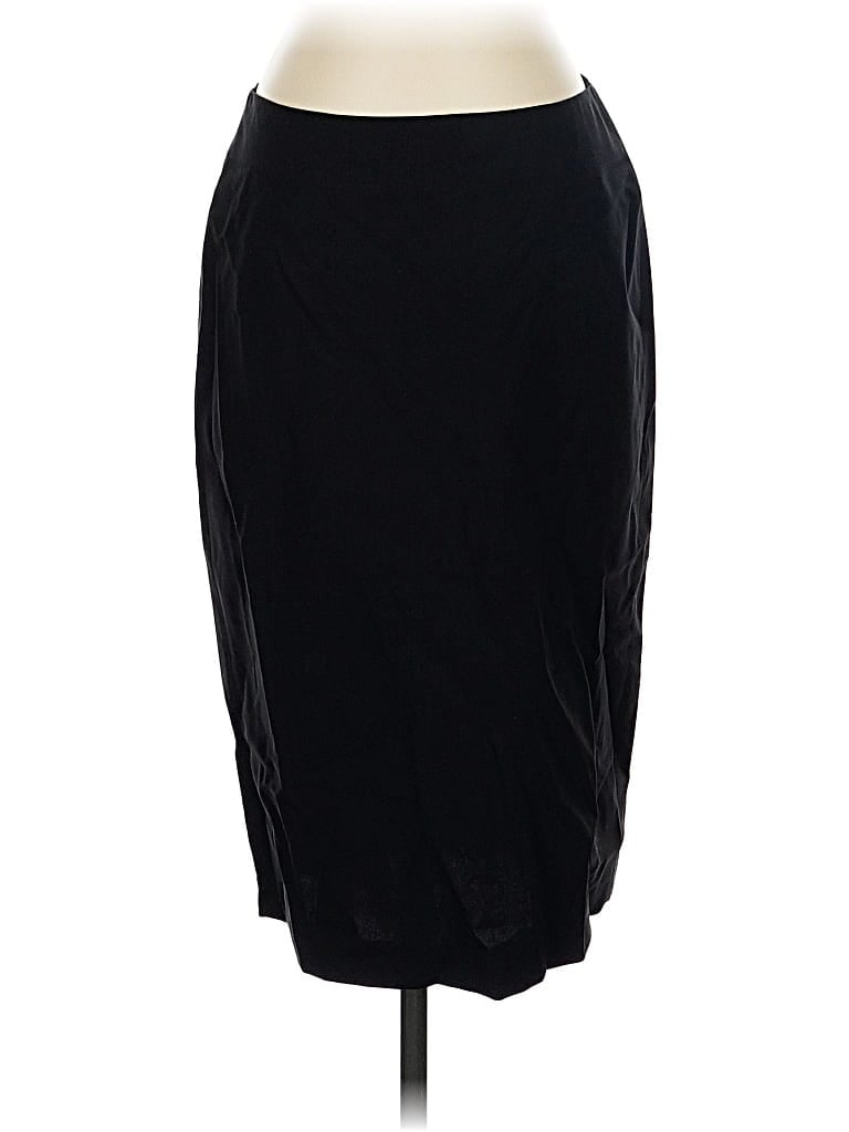 Pre-owned Theory Wool Skirt In Black