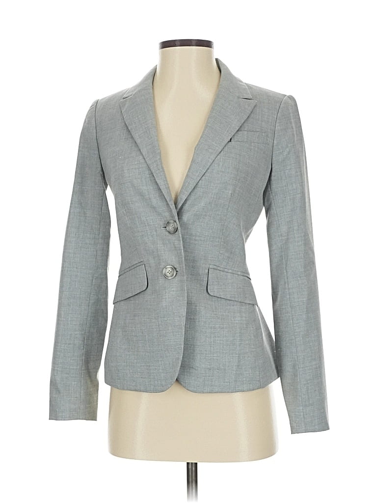 Pre-owned The Limited Blazer Jacket In Gray