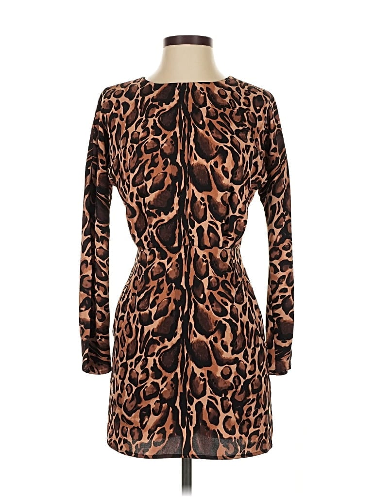 Pre-owned Babaton Casual Dress In Brown