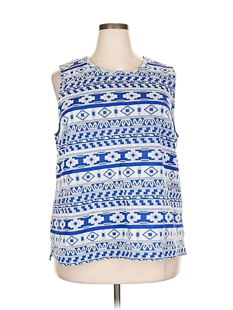 Old Navy Sleeveless Blouse In Blue