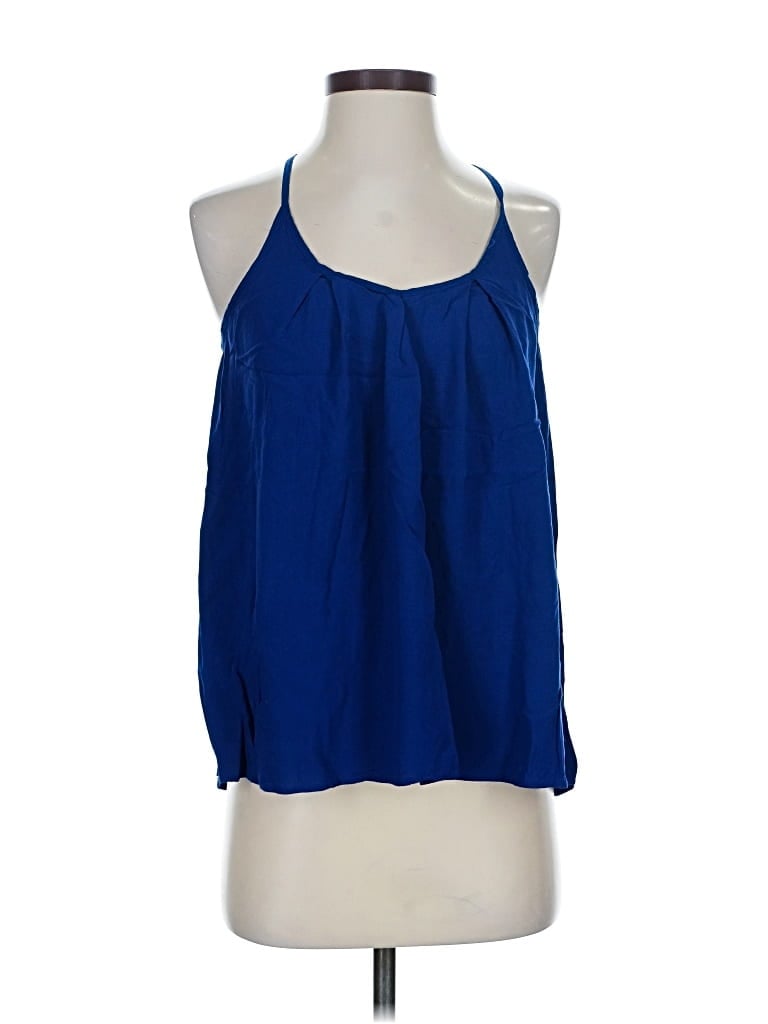 Pre-owned Green Dragon Sleeveless Blouse In Blue