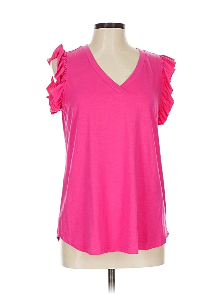 Pre-owned Unbranded Sleeveless T-shirt In Pink