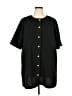 H&M Black Short Sleeve Button-Down Shirt Size XXL - photo 1