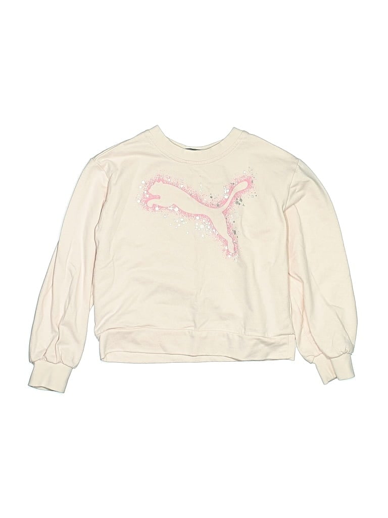 Pre-owned Puma Kids' Sweatshirt In White