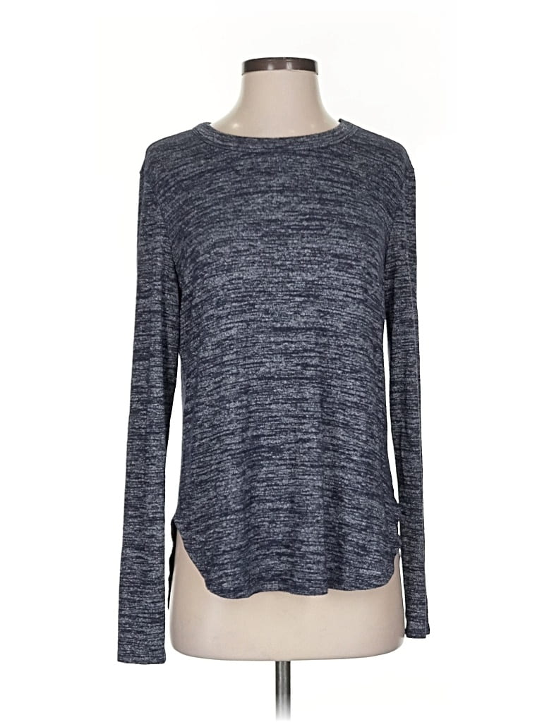 Pre-owned Banana Republic Long Sleeve T-shirt In Gray
