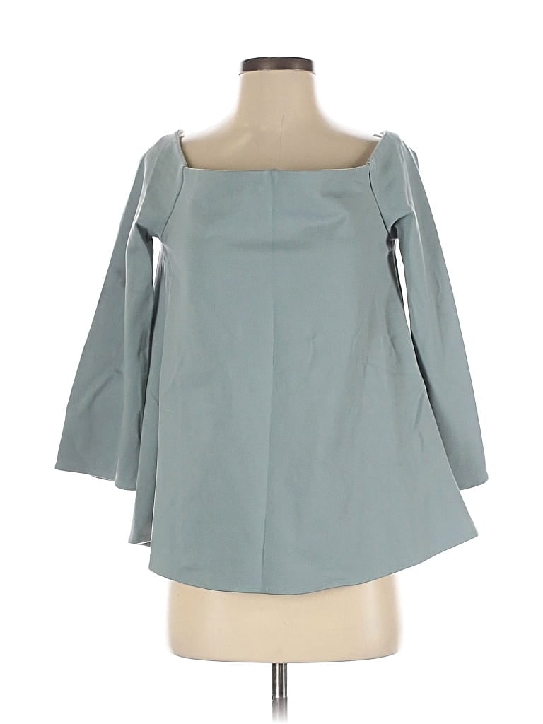 Pre-owned Tuckernuck 3/4 Sleeve Blouse In Blue