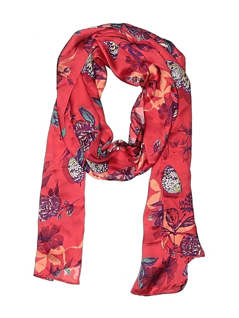 Pre-owned Unbranded Scarf In Red