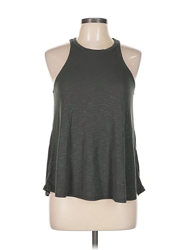 Pre-owned Betsey Johnson Tank Top Gray Halter Neckline Tops