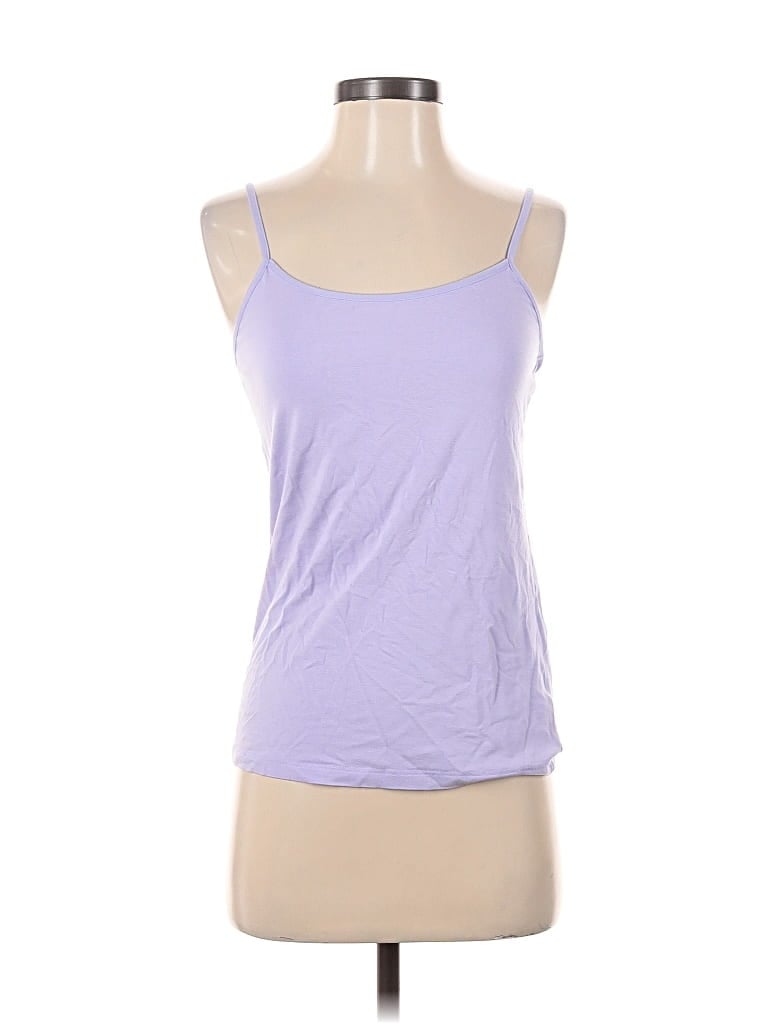 Pre-owned Time And Tru Tank Top Purple Halter Neckline Tops
