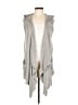 Joan Vass Gray Cardigan Size L - photo 1