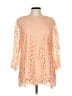Hayden 100% Polyester Orange 3/4 Sleeve Blouse Size L - photo 1