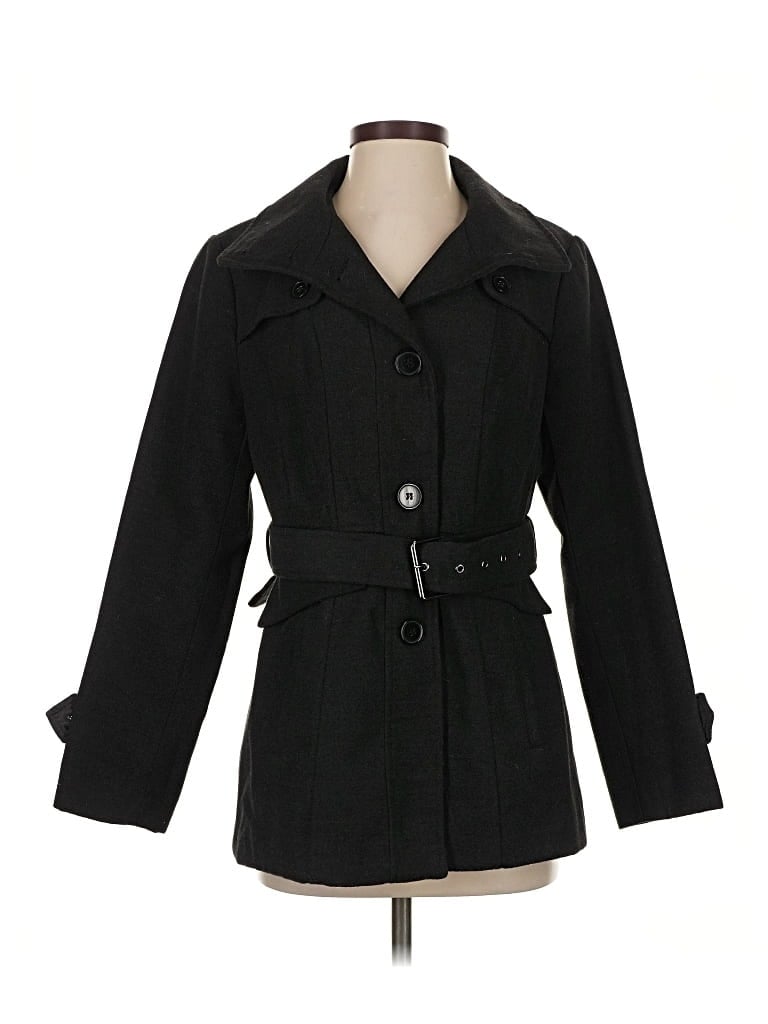 Pre-owned Nicole Miller Coat In Black