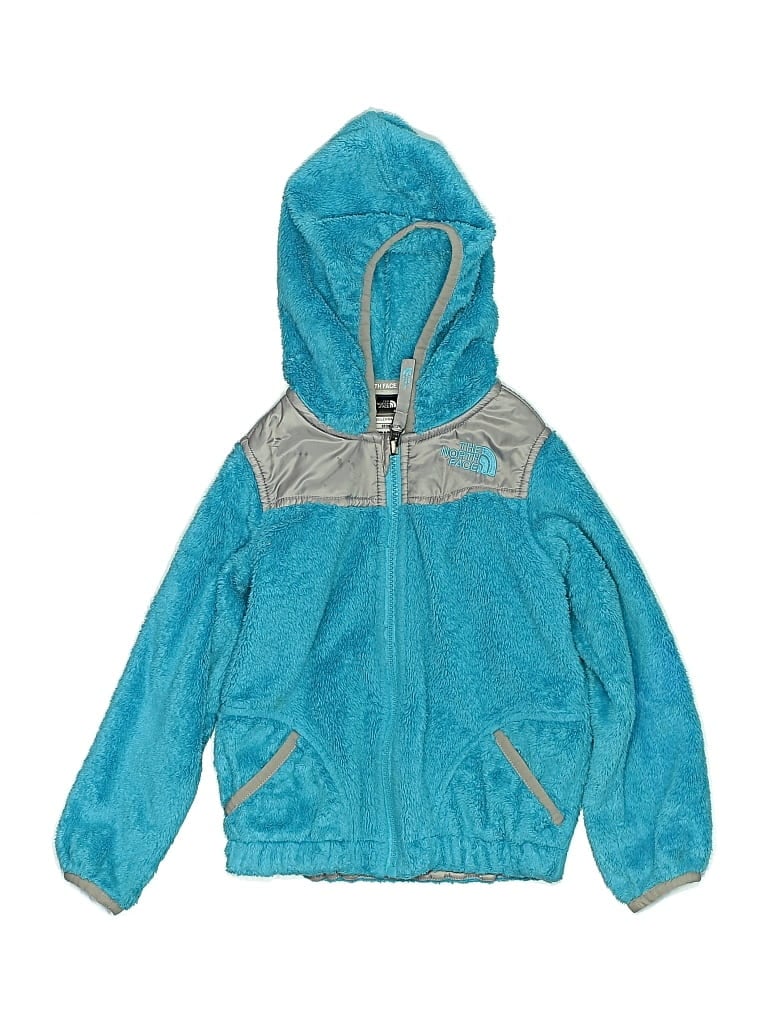 Pre-owned The North Face Kids' Zip Up Hoodie In Blue