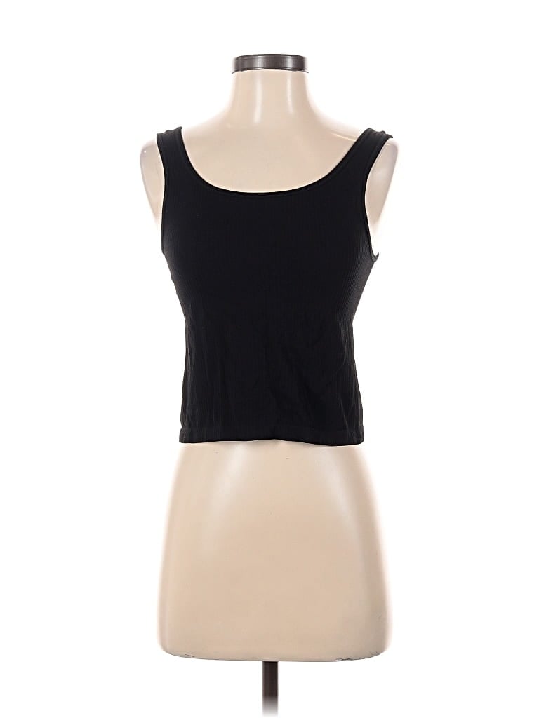 Pre-owned H&m Sport Tank Top Black Strapless Neckline Tops