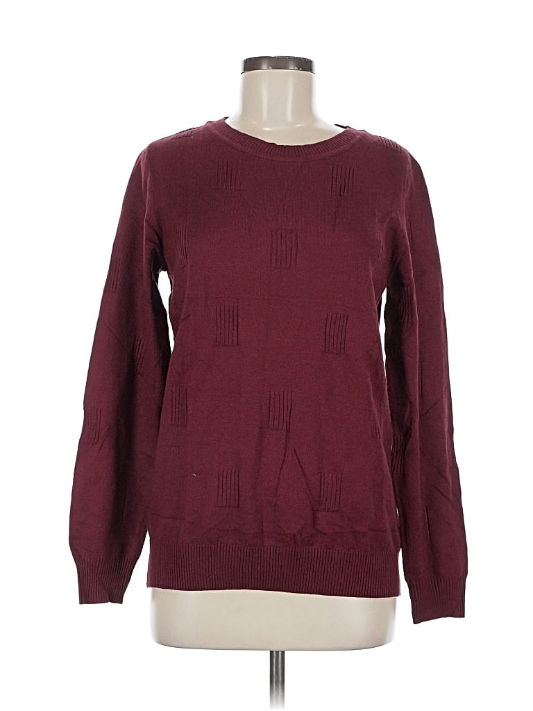 Pre-owned Miholl Pullover Sweater In Burgundy
