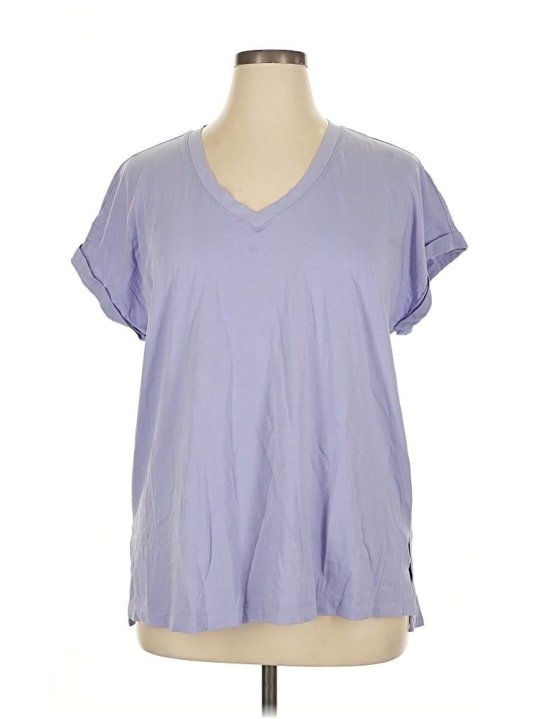 Pre-owned Banana Republic Short Sleeve T-shirt In Purple