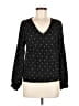 Maje Polka Dots Black Long Sleeve Blouse Size Med (2) - photo 1