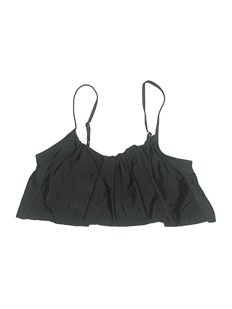 Pre-owned Assorted Brands Swimsuit Top Green Swimwear