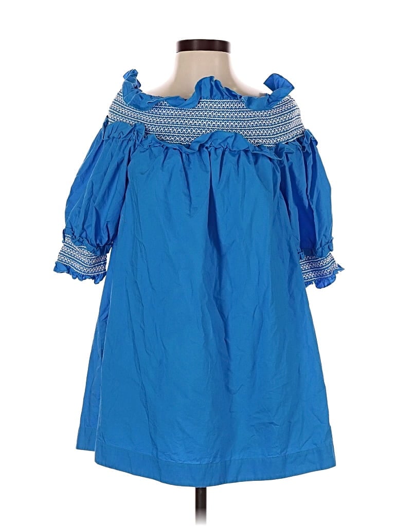 Pre-owned Ted Baker Casual Dress In Blue