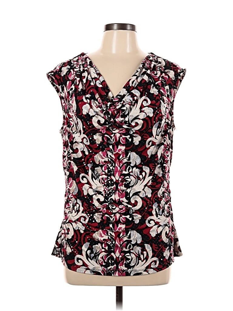Pre-owned Style & Co Sleeveless Blouse In Black