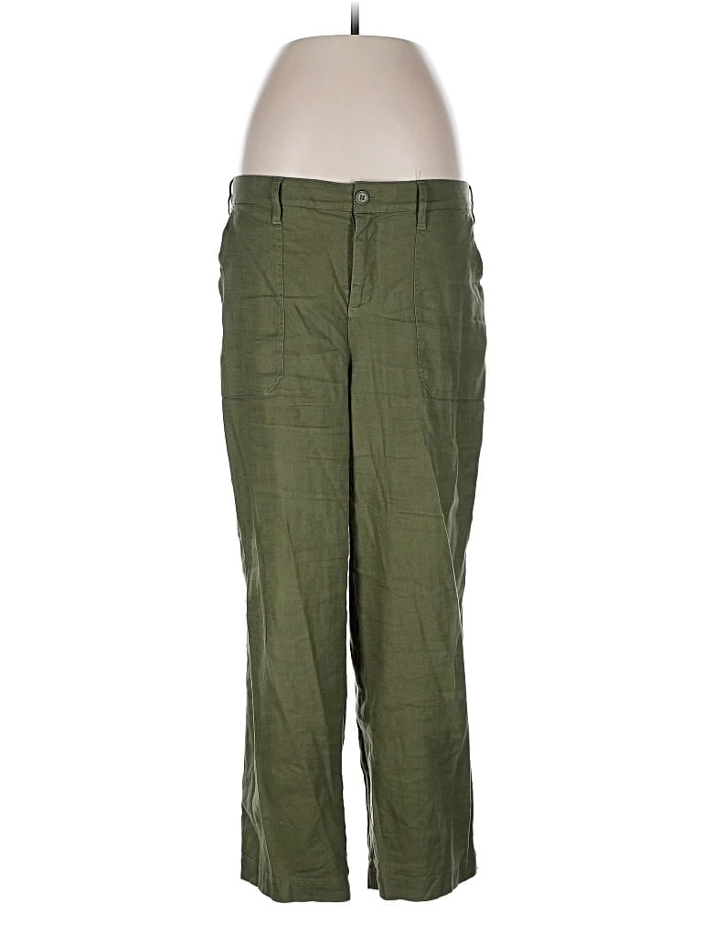 Pre-owned Nydj Linen Pants In Green