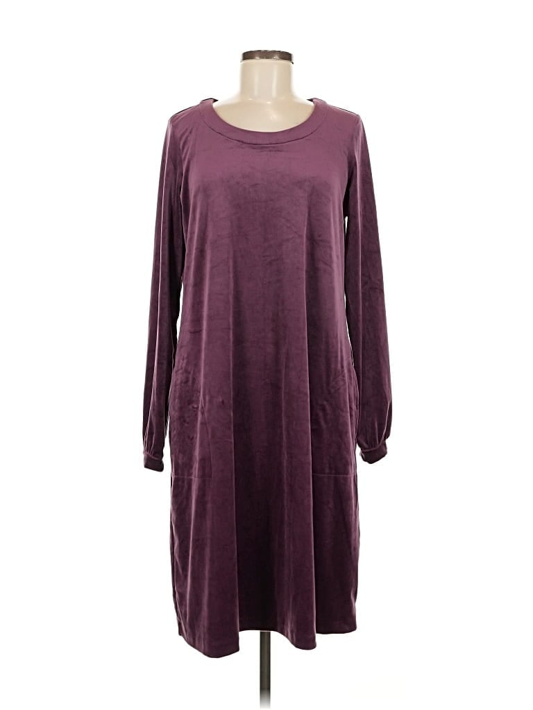 Pre-owned Purejill Casual Dress In Burgundy