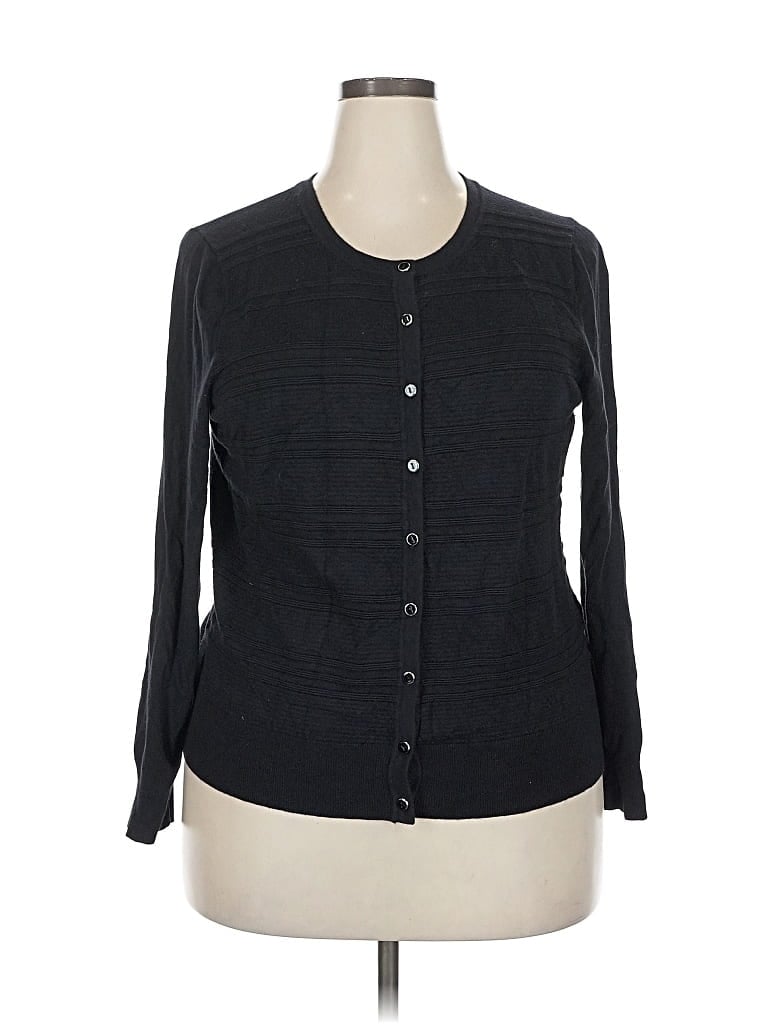 Pre-owned Charter Club Cardigan Sweater In Black