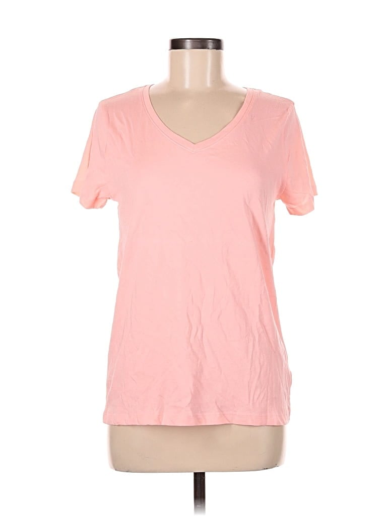 Pre-owned Time And Tru Short Sleeve T-shirt In Pink
