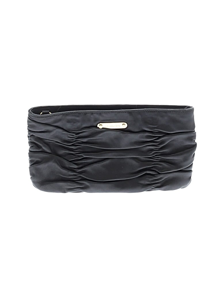 Pre-owned Michael Michael Kors Leather Clutch In Black