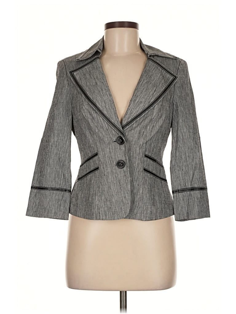 Pre-owned B Collection By Bobeau Blazer Jacket In Gray