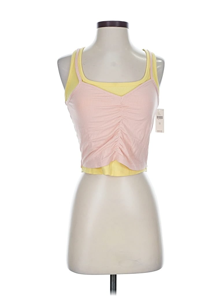 Pre-owned By Anthropologie Tank Top Pink Strapless Neckline Tops