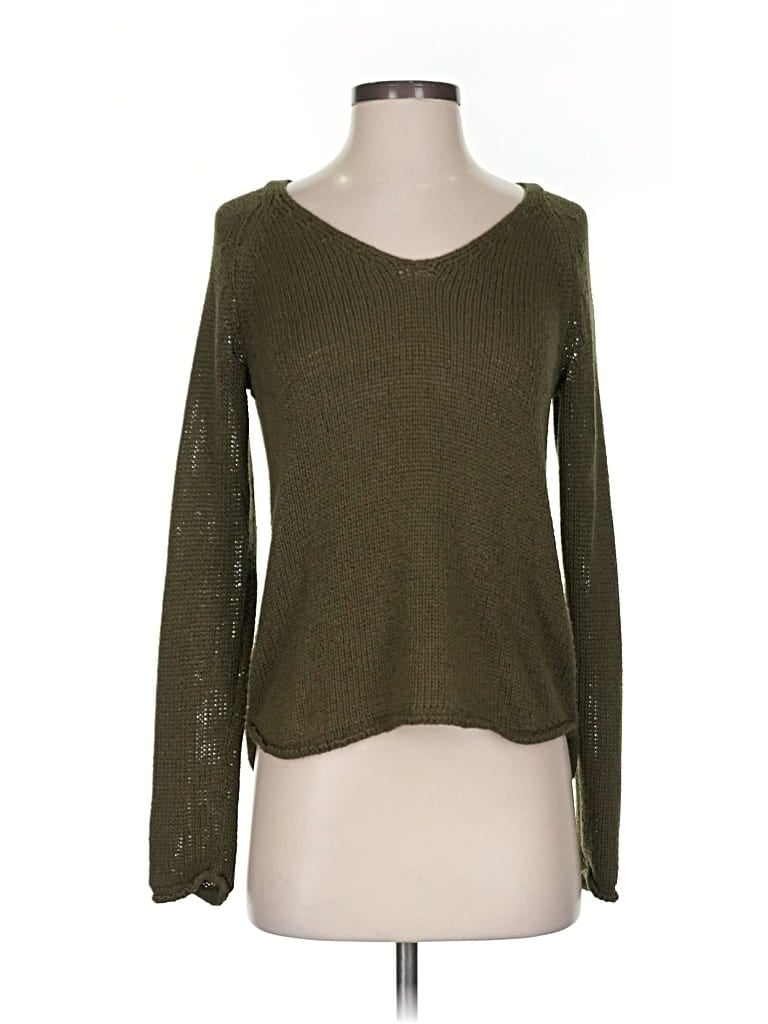 Pre-owned H&m Pullover Sweater In Green