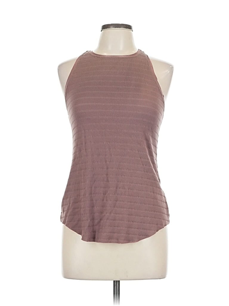 Pre-owned Nike Tank Top Brown Halter Neckline Tops