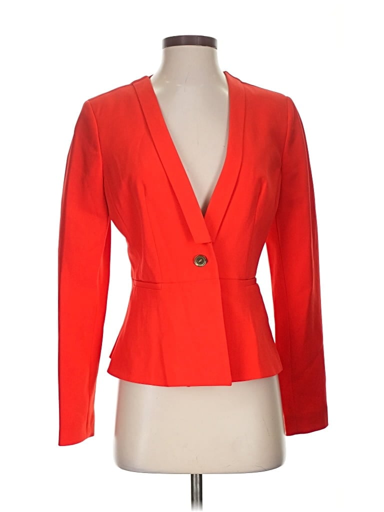 Pre-owned Zac & Rachel Blazer Jacket In Orange